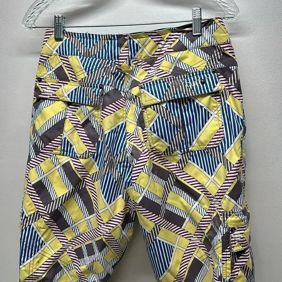 Burton Dryride Pants Snowboard Ski Winter Geometric Print Womens Size Medium - Picture 6 of 14